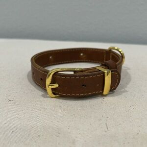 Brown Leather Collar